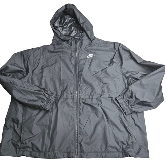 Nike windbreaker jacket color black size men's 2XL - Picture 1 of 7